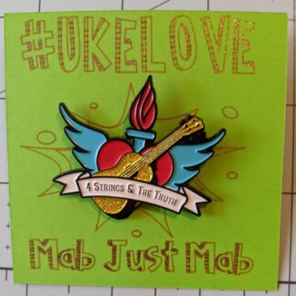 #UkeLove pin - 4 Strings & The Truth